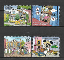 Disney Set St Vincent Gr 1992 World Columbian Stamp Expo MNH - Disney