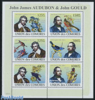 Comoros 2008 Aubon & Gould 6v M/s, Mint NH, Nature - Birds - Comoren (1975-...)