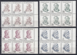 ⁕ SPAIN / ESPANA 1967 ⁕ Famous People Art Painting Gemalde Mi.1724-1727 X6 ⁕ MNH - Neufs