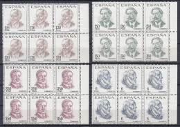 ⁕ SPAIN / ESPANA 1967 ⁕ Famous People Art Painting Gemalde Mi.1724-1727 X6 ⁕ MNH - Unused Stamps