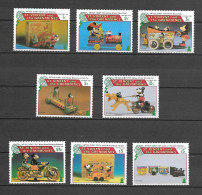 Disney Set St Vincent Gr 1995 Antique Toys MNH - Disney