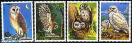 Korea, North 2006 Owls 4v, Mint NH, Nature - Birds - Birds Of Prey - Owls - Corea Del Nord