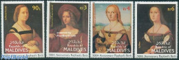 Maldives 1983 Raphael Paintings 4v, Mint NH, Art - Paintings - Raphael - Maldives (1965-...)