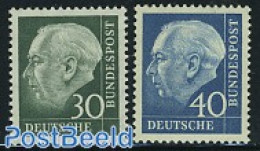 Germany, Federal Republic 1956 Definitives 2v Fluorescent, Mint NH - Nuevos