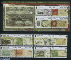 Isle Of Man 2011 Postal History 12v (4x[:] + M/s), Mint NH, Transport - Post - Stamps On Stamps - Ships And Boats - Post