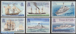 Tristan Da Cunha 2001 Royal Navy Ships 6v, Mint NH, Transport - Ships And Boats - Barcos