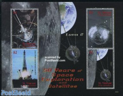 Saint Vincent 2008 Space Exploration & Satellites 4v M/s, Mint NH, Transport - Space Exploration - St.Vincent (1979-...)