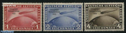 Germany, Empire 1933 Chicagofahrt Weltausstellung 3v, Mint NH, Transport - Zeppelins - Ongebruikt