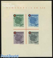 Germany, French Zone 1949 Wurttemberg, Red Cross S/s (issued Without Gum), Mint NH, Health - Red Cross - Croce Rossa