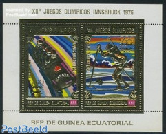 Equatorial Guinea 1975 Winter Olympic Games S/s, Mint NH, Sport - Olympic Winter Games - Skiing - Skiing