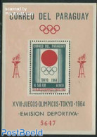 Paraguay 1964 Olympic Games S/s, Mint NH, Sport - Olympic Games - Paraguay