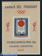 Paraguay 1964 Olympic Games S/s Imperforated, Mint NH, Sport - Olympic Games - Paraguay