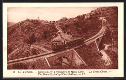 AK La Turbie, Chemin De Fer A Cremaillere De Monte-Carlo, Le Grand Cintre, Bergbahn  - Autres & Non Classés