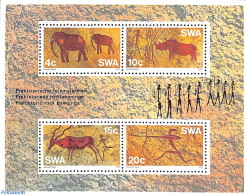 South-West Africa 1976 Cave Paintings S/s, Mint NH, Nature - Elephants - Art - Cave Paintings - Preistoria