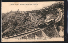 AK La Turbie, Route De La Corniche, Bergbahn  - Sonstige & Ohne Zuordnung