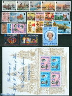 Isle Of Man 1981 Yearset 1981, Complete, 21v + 1s/s, Mint NH, Various - Yearsets (by Country) - Sin Clasificación