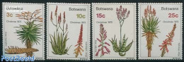 Botswana 1975 Christmas 4v, Mint NH, Nature - Religion - Flowers & Plants - Christmas - Navidad