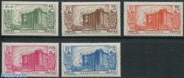 Mauritania 1939 French Revolution 150th Anniversary 5v, Unused (hinged), Art - Castles & Fortifications - Kastelen