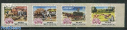 Jersey 1999 Tradional Labour 4v S-a (year 1999), Mint NH, Nature - Various - Cattle - Horses - Mills (Wind & Water) - Mulini