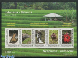 Netherlands - Personal Stamps TNT/PNL 2010 Staatsbezoek Indonesie 2010 5v M/s, Mint NH, History - Nature - Kings & Que.. - Familias Reales