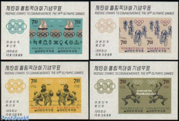 Korea, South 1968 Olympic Games 4 S/s, Mint NH, Sport - Boxing - Cycling - Olympic Games - Boxeo