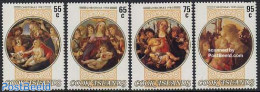 Cook Islands 1985 Christmas 4v, Mint NH, Religion - Christmas - Art - Paintings - Noël