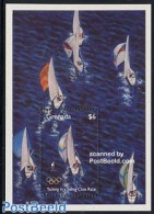 Grenada 1995 Olympic Games S/s, Sailing, Mint NH, Sport - Transport - Olympic Games - Sailing - Ships And Boats - Vela