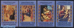 Grenada Grenadines 1985 Christmas 4v, Mint NH, Religion - Christmas - Art - Paintings - Navidad