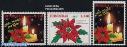 Honduras 1996 Christmas 3v, Mint NH, Religion - Christmas - Navidad