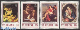 Saint Helena 1988 Christmas, Paintings 4v, Mint NH, Religion - Christmas - Art - Paintings - Rubens - Noël
