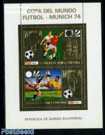 Equatorial Guinea 1974 World Cup Football S/s, Mint NH, Sport - Football - Equatorial Guinea