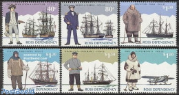 Ross Dependency 1995 Arctic Explorers 6v, Mint NH, History - Science - Transport - Explorers - The Arctic & Antarctica.. - Exploradores