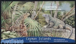 Cayman Islands 2004 Blue Iguana S/s, Mint NH, Nature - Animals (others & Mixed) - Reptiles - Cayman (Isole)