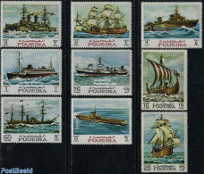 Fujeira 1968 Ships 9v, Mint NH, Transport - Ships And Boats - Barcos