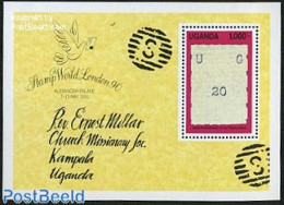 Uganda 1990 150 Year Stamps S/s, Uganda Stamp, Mint NH, Stamps On Stamps - Postzegels Op Postzegels