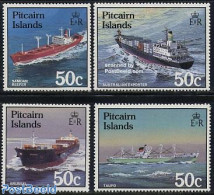 Pitcairn Islands 1987 Ships 4v, Mint NH, Transport - Ships And Boats - Bateaux