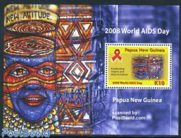 Papua New Guinea 2008 World AIDS Day S/s, Mint NH, Health - AIDS - Health - Maladies
