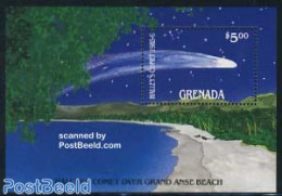 Grenada 1986 Halleys Comet S/s, Mint NH, Science - Astronomy - Halley's Comet - Astrologie