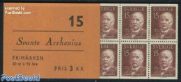 Sweden 1959 Svante Arrhenius Booklet, Mint NH, Science - Chemistry & Chemists - Physicians - Stamp Booklets - Unused Stamps