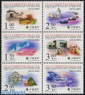 Macao 1999 Special Administration 6v [++], Mint NH, Sport - Transport - Various - Autosports - Automobiles - Lighthous.. - Nuovi