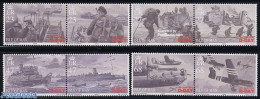 Isle Of Man 2004 D-Day 4x2v [:], Mint NH, History - Transport - Militarism - World War II - Motorcycles - Aircraft & A.. - Militaria