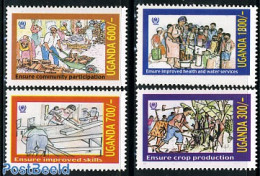 Uganda 2001 UNHCR 4v, Mint NH, History - Refugees - Réfugiés