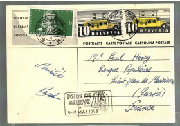 80025 -  ENTIER  POUR LA FOIRE DE GENEVE  1948 - Storia Postale