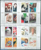 Canada 2000 Millennium 4 S/s, Mint NH, Health - Nature - Religion - Sport - Health - Dogs - Religion - Sport (other An.. - Unused Stamps