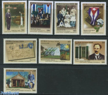 Cuba 2008 Jose Marti 8v, Mint NH, Nature - Horses - Roses - Stamps On Stamps - Art - Authors - Stained Glass And Windows - Nuevos