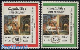 Kuwait 1988 Intifada 2v, Mint NH - Kuwait