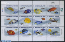 Marshall Islands 2011 Fish 12v M/s, Mint NH, Nature - Fish - Fische