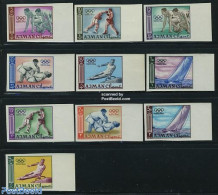 Ajman 1965 Olympic Games 10v Imperforated, Mint NH, Sport - Olympic Games - Sport (other And Mixed) - Adschman