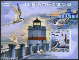 Sao Tome/Principe 2009 Seabirds & Lighthouses S/s, Mint NH, Nature - Various - Birds - Lighthouses & Safety At Sea - Leuchttürme
