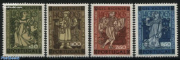 Portugal 1965 Gil Vicente 500th Birth Anniversary 4v, Mint NH, Art - Authors - Unused Stamps